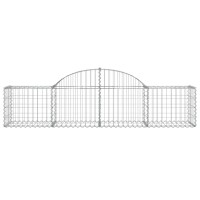 vidaXL Arched Gabion Baskets 2 pcs 78.7