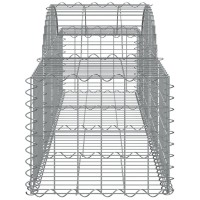 vidaXL Arched Gabion Baskets 2 pcs 78.7