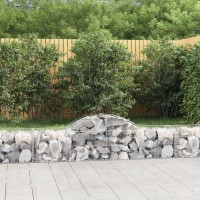 vidaXL Arched Gabion Baskets 3 pcs 78.7