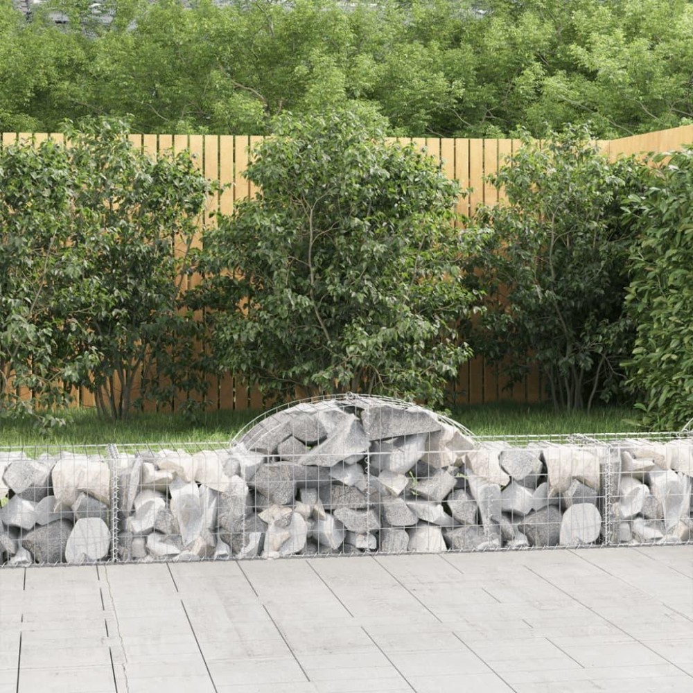 vidaXL Arched Gabion Baskets 4 pcs 78.7