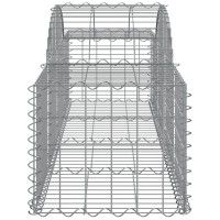 vidaXL Arched Gabion Baskets 9 pcs 78.7