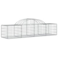 vidaXL Arched Gabion Baskets 11 pcs 78.7