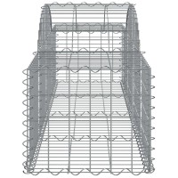 vidaXL Arched Gabion Baskets 11 pcs 78.7