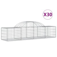 vidaXL Arched Gabion Baskets 30 pcs 78.7