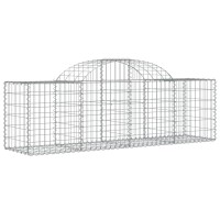 vidaXL Arched Gabion Baskets 9 pcs 78.7