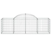 vidaXL Arched Gabion Baskets 9 pcs 78.7