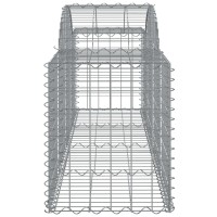 vidaXL Arched Gabion Baskets 9 pcs 78.7