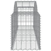 vidaXL Arched Gabion Baskets 11 pcs 78.7