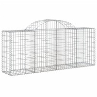 vidaXL Arched Gabion Baskets 3 pcs 78.7