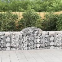 vidaXL Arched Gabion Baskets 4 pcs 78.7