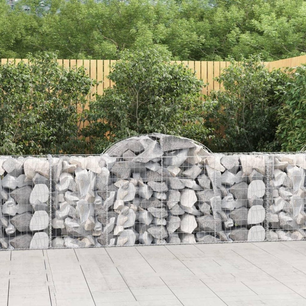 vidaXL Arched Gabion Baskets 6 pcs 78.7