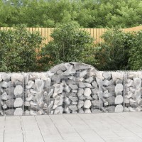 vidaXL Arched Gabion Baskets 11 pcs 78.7