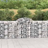 vidaXL Arched Gabion Baskets 3 pcs 78.7