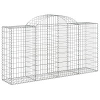 vidaXL Arched Gabion Baskets 10 pcs 78.7