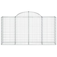 vidaXL Arched Gabion Baskets 10 pcs 78.7