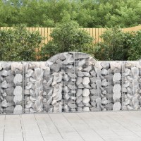 vidaXL Arched Gabion Baskets 14 pcs 78.7