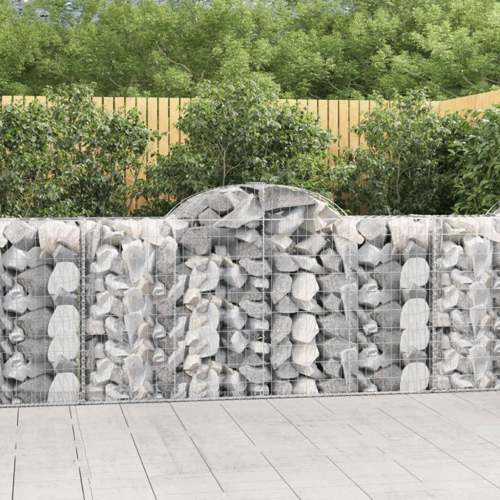 vidaXL Arched Gabion Baskets 50 pcs 78.7