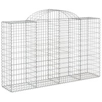 vidaXL Arched Gabion Baskets 3 pcs 78.7