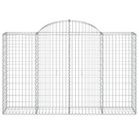 vidaXL Arched Gabion Baskets 3 pcs 78.7