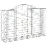 vidaXL Arched Gabion Baskets 15 pcs 78.7