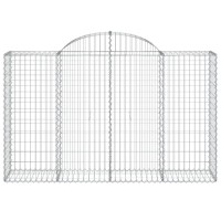 vidaXL Arched Gabion Baskets 20 pcs 78.7