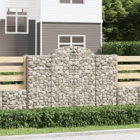 vidaXL Arched Gabion Baskets 2 pcs 78.7