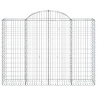 vidaXL Arched Gabion Baskets 11 pcs 78.7