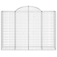 vidaXL Arched Gabion Baskets 18 pcs 78.7