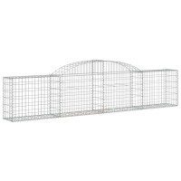 vidaXL Arched Gabion Baskets 3 pcs 118.1