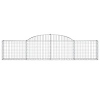 vidaXL Arched Gabion Baskets 3 pcs 118.1