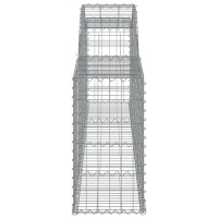 vidaXL Arched Gabion Baskets 3 pcs 118.1