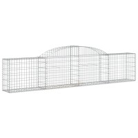 vidaXL Arched Gabion Baskets 7 pcs 118.1