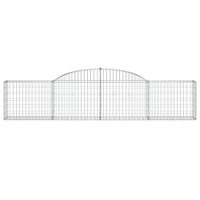 vidaXL Arched Gabion Baskets 7 pcs 118.1