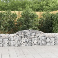 vidaXL Arched Gabion Baskets 8 pcs 118.1