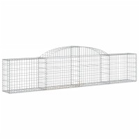 vidaXL Arched Gabion Baskets 9 pcs 118.1