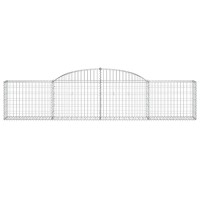 vidaXL Arched Gabion Baskets 11 pcs 118.1