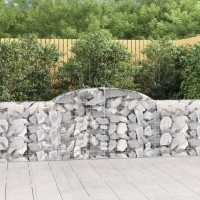 vidaXL Arched Gabion Baskets 7 pcs 118.1