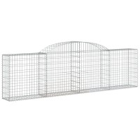 vidaXL Arched Gabion Baskets 7 pcs 118.1