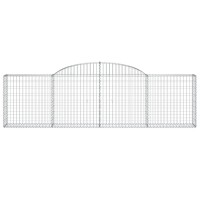 vidaXL Arched Gabion Baskets 7 pcs 118.1