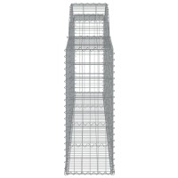 vidaXL Arched Gabion Baskets 7 pcs 118.1