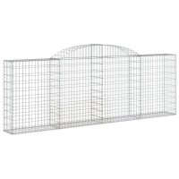 vidaXL Arched Gabion Baskets 3 pcs 118.1