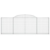 vidaXL Arched Gabion Baskets 3 pcs 118.1