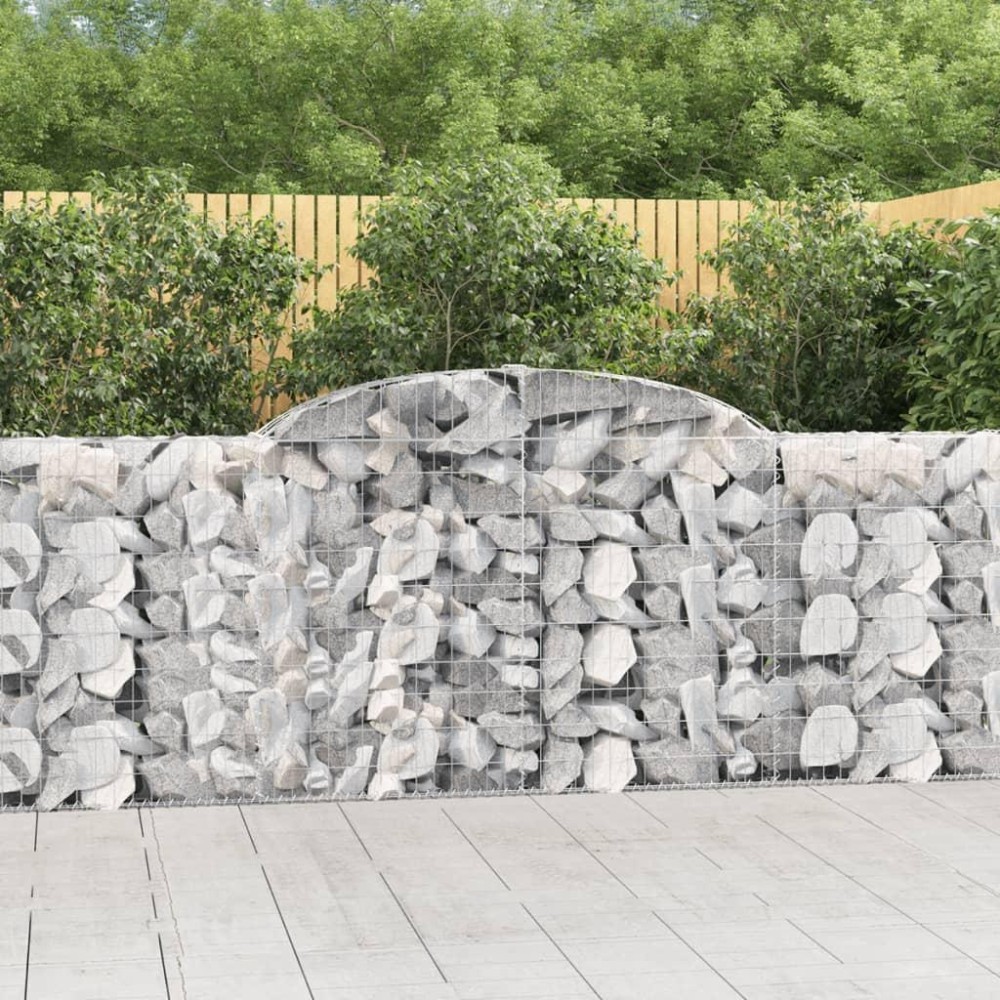 vidaXL Arched Gabion Baskets 13 pcs 118.1