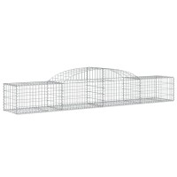 vidaXL Arched Gabion Baskets 3 pcs 118.1