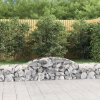 vidaXL Arched Gabion Baskets 6 pcs 118.1