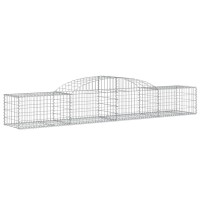 vidaXL Arched Gabion Baskets 8 pcs 118.1