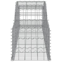 vidaXL Arched Gabion Baskets 8 pcs 118.1