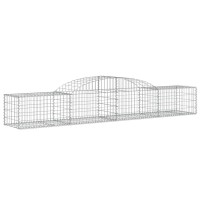 vidaXL Arched Gabion Baskets 10 pcs 118.1