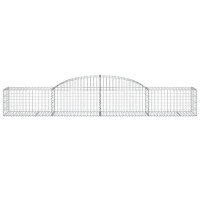 vidaXL Arched Gabion Baskets 10 pcs 118.1