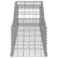 vidaXL Arched Gabion Baskets 10 pcs 118.1